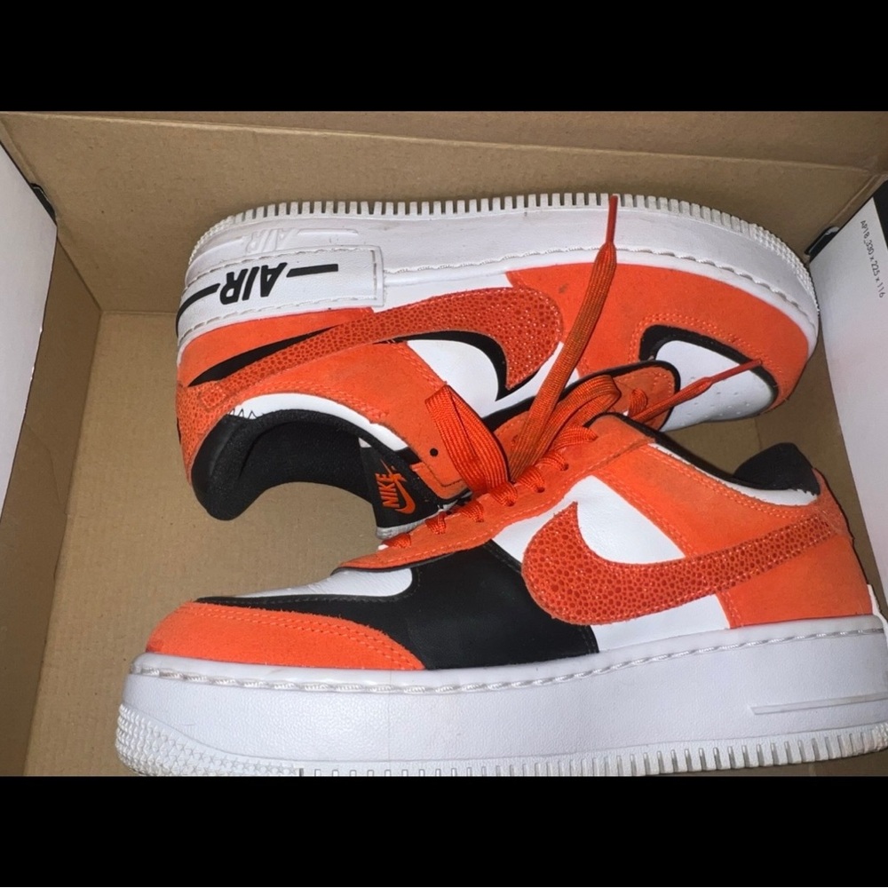 Nike W AF1 Shadow Rush Orange and Black